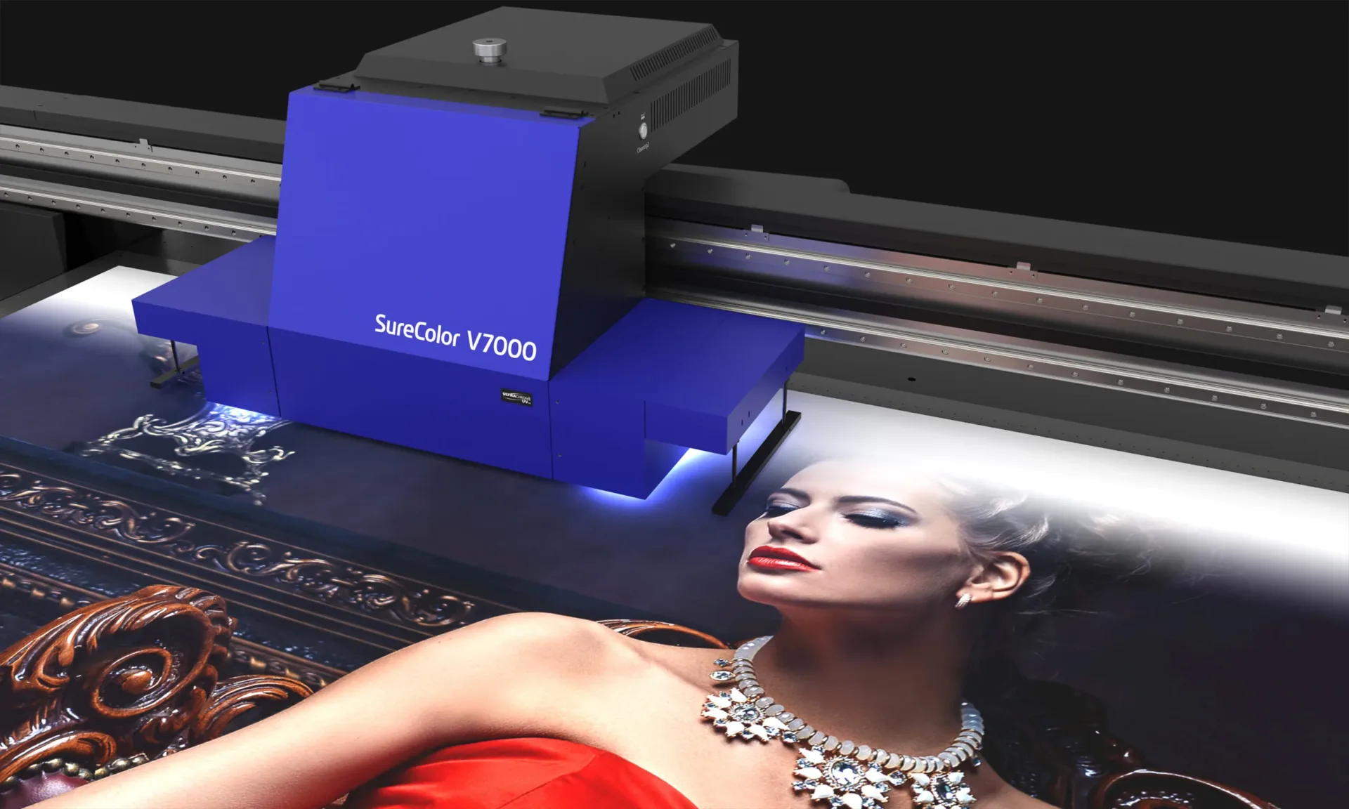 Surecolor V7000 10 Color 4 X 8 Uv Flatbed Printer Eps Sign Supply 0133